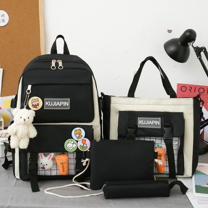 ⁦Sac à Dos Kawaii 4-en-1 HAOLIDA V1 –  Bleu Ciel⁩ - الصورة ⁦4⁩