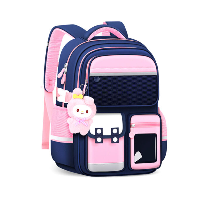 ⁦Grand Sac à Dos Enfant  pour École Primaire – Bleu et Vert⁩ - الصورة ⁦4⁩
