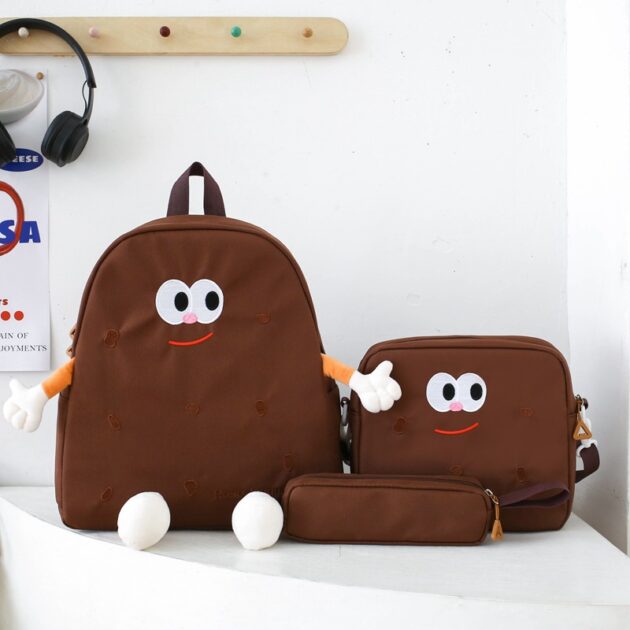 Sac à dos Kawaii – Polyvalent , élégant , confortable MARRON