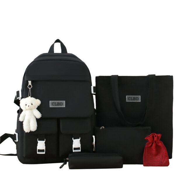 Set Scolaire Kawaii 5 Pièces – CLBD V2 – Noir