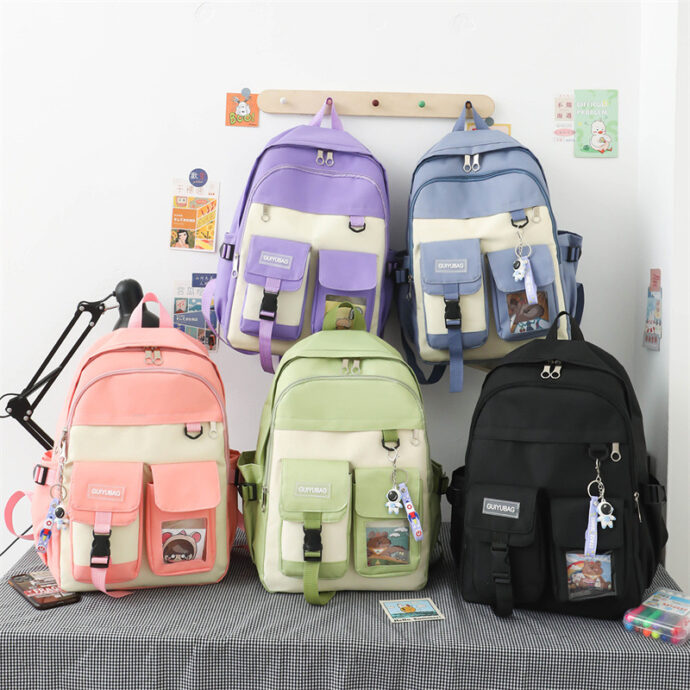 ⁦Kit Scolaire 4-en-1 Kawaii pour Filles – Guiyu V3- Rose⁩ - الصورة ⁦7⁩