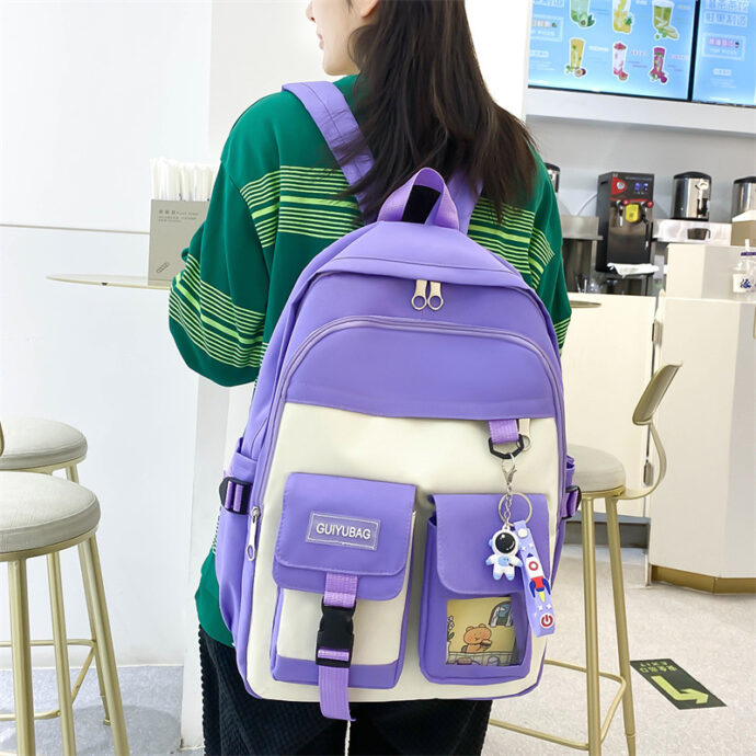 ⁦Kit Scolaire 4-en-1 Kawaii pour Filles – Guiyu V3- Rose⁩ - الصورة ⁦6⁩