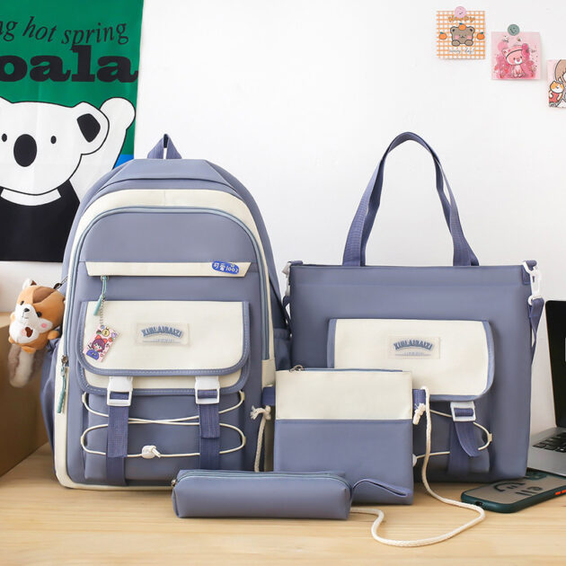 Ensemble 4Pcs Sacs Kawaii Bleu GUORANCHAO – Confortable