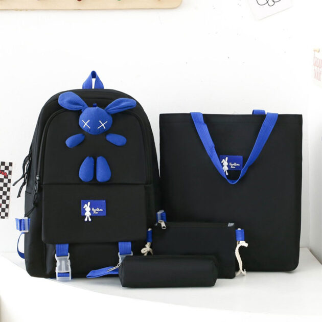 Ensemble de Sacs d’École Kawaii 4PCS Lapin ||||