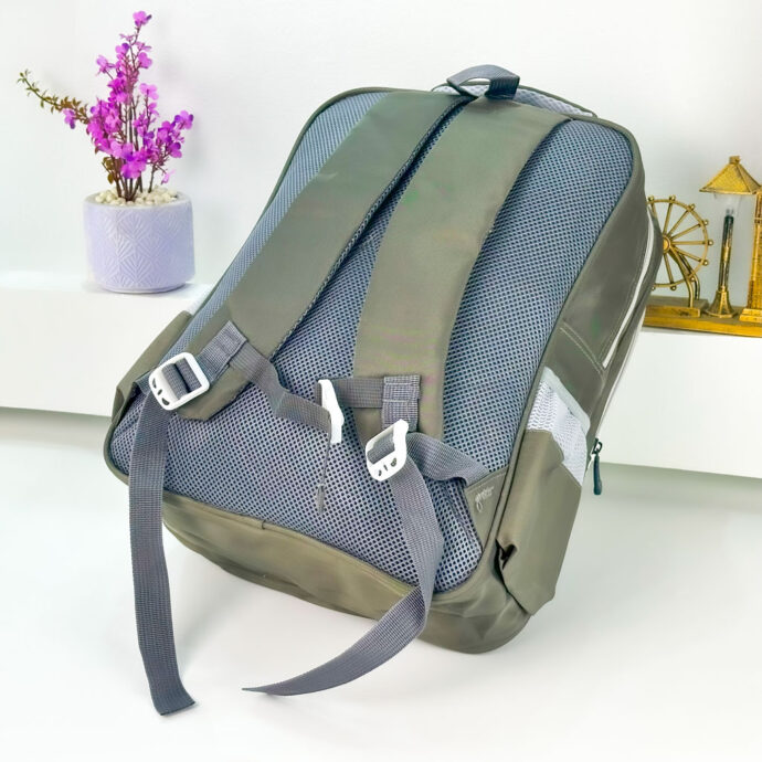 ⁦Sac à Dos Enfant avec Trousse – Vert Militaire⁩ - الصورة ⁦3⁩