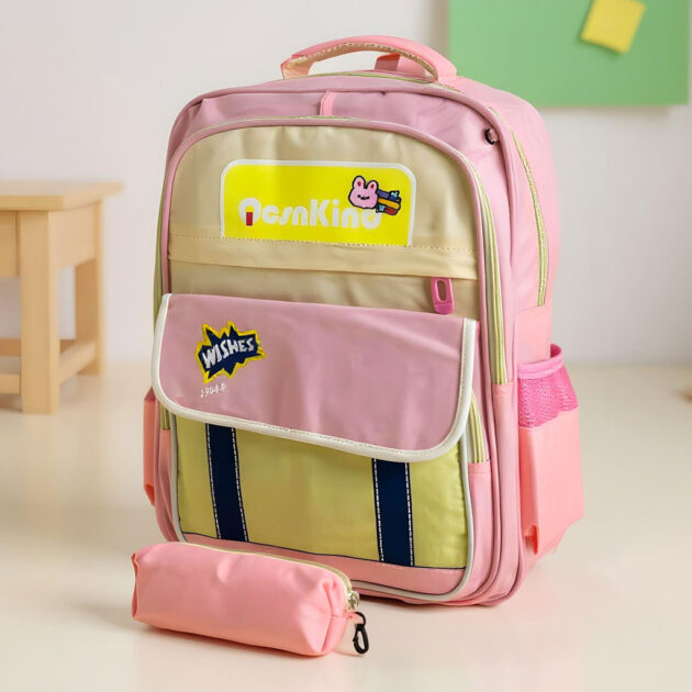 Sac à Dos Enfant avec Trousse – ROSE