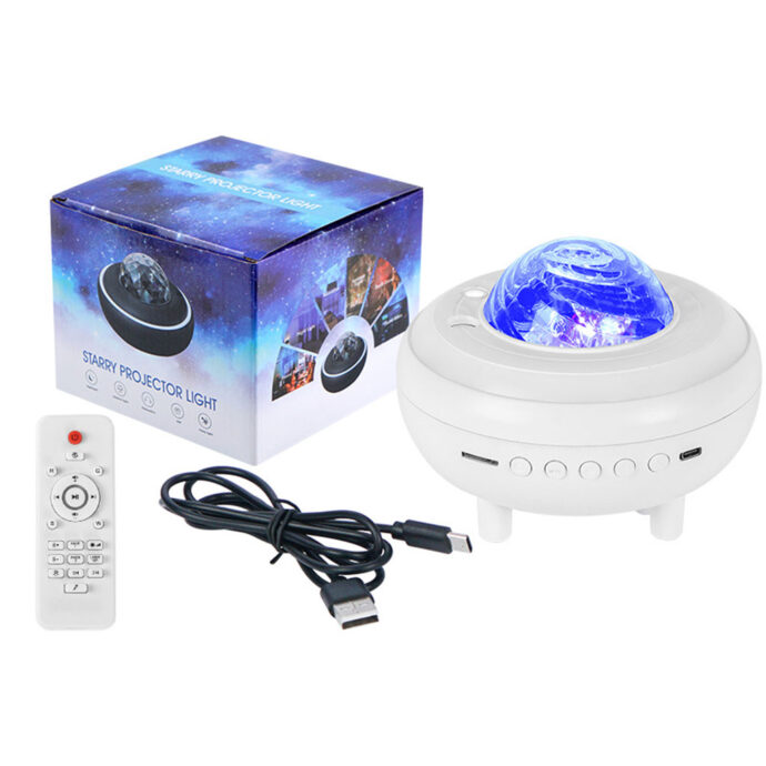 ⁦Enceinte LED RGB avec Synchronisation Musicale et Effet Aurore Boréale⁩ - الصورة ⁦7⁩