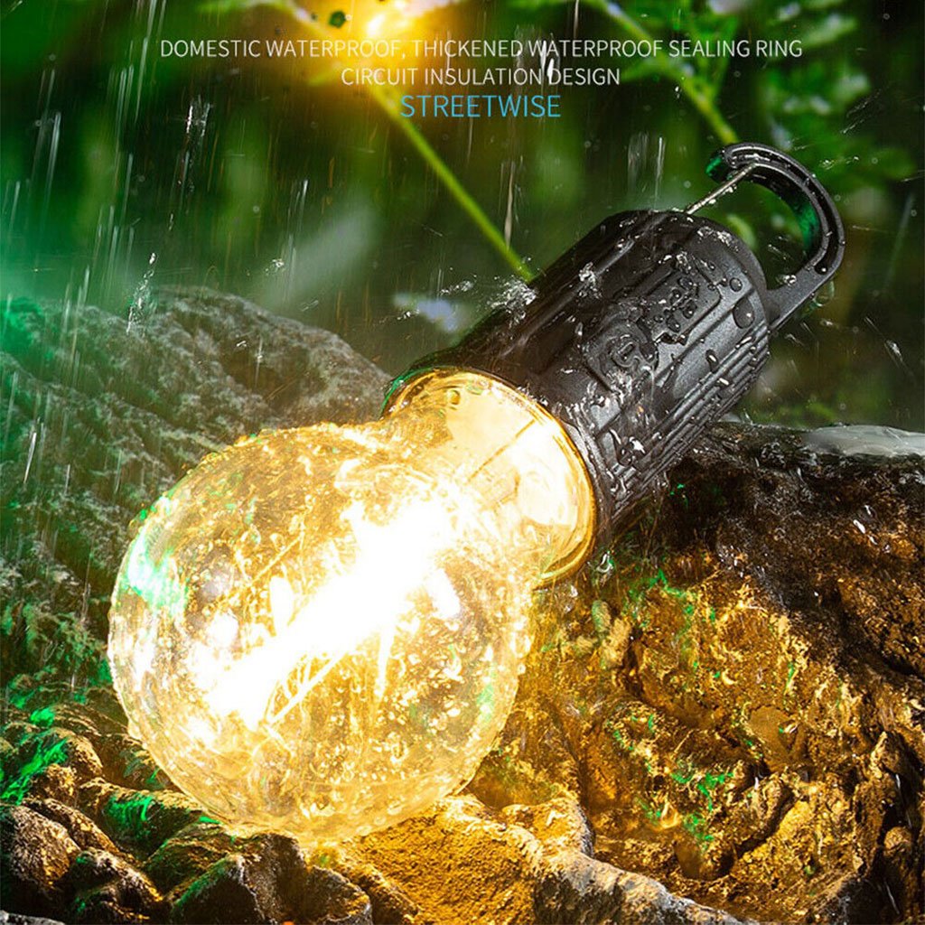 Lampe de Camping Solaire Étanche - Recharge solaire + USB-C