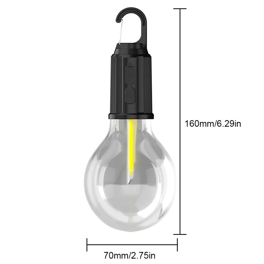 Lampe de Camping Solaire Étanche - Recharge solaire + USB-C