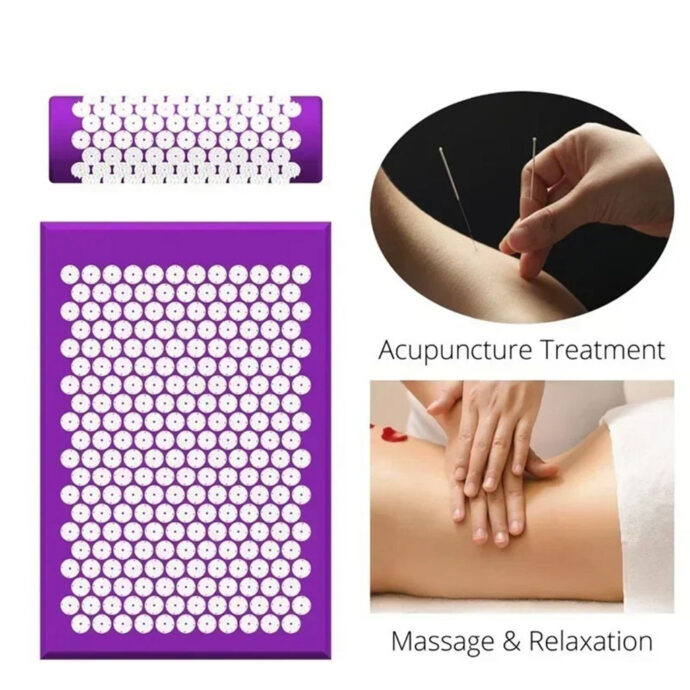 ⁦Tapis d’Acupression et Oreiller avec Sac – Soulagement Douleurs & Relaxation⁩ - الصورة ⁦11⁩