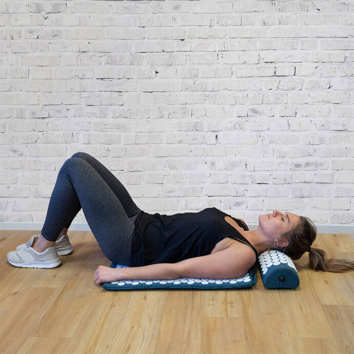 ⁦Tapis d’Acupression et Oreiller avec Sac – Soulagement Douleurs & Relaxation⁩ - الصورة ⁦9⁩