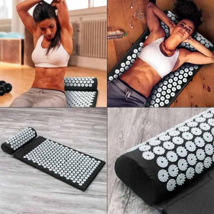 ⁦Tapis d’Acupression et Oreiller avec Sac – Soulagement Douleurs & Relaxation⁩ - الصورة ⁦10⁩