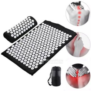 Tapis d’Acupression et Oreiller avec Sac – Soulagement Douleurs & Relaxation