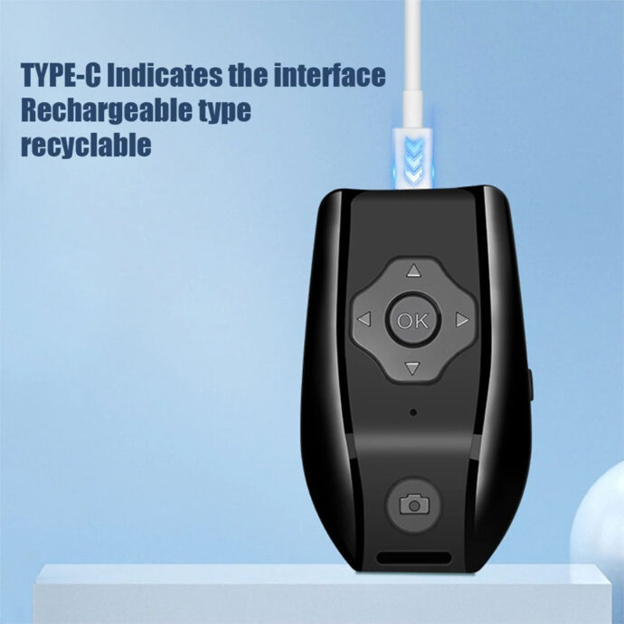⁦: Télécommande Sans Fil Multifonction pour Telephone, Photos et Vidéos – Rechargeable Type-C⁩ - الصورة ⁦3⁩