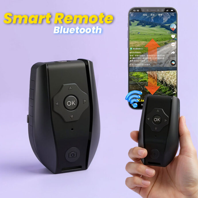 ⁦: Télécommande Sans Fil Multifonction pour Telephone, Photos et Vidéos – Rechargeable Type-C⁩ - الصورة ⁦8⁩