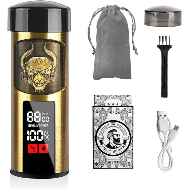 Rasoir Électrique Portable – Kemei 1328 au Style Antique