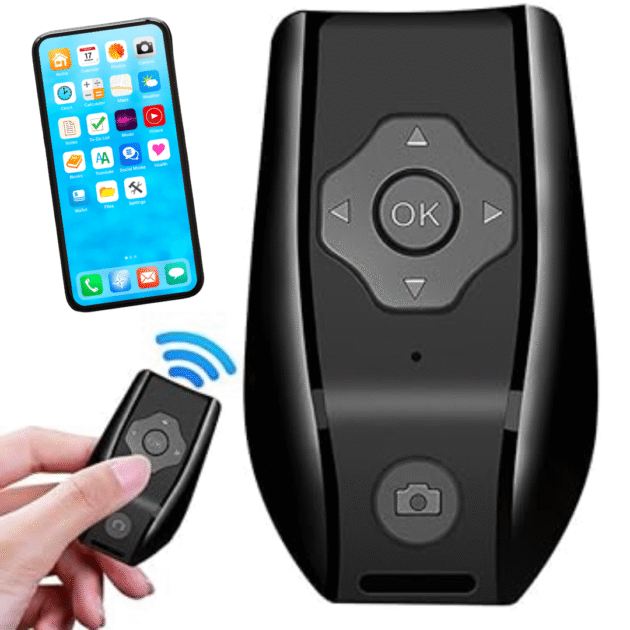 : Télécommande Sans Fil Multifonction pour Telephone, Photos et Vidéos – Rechargeable Type-C