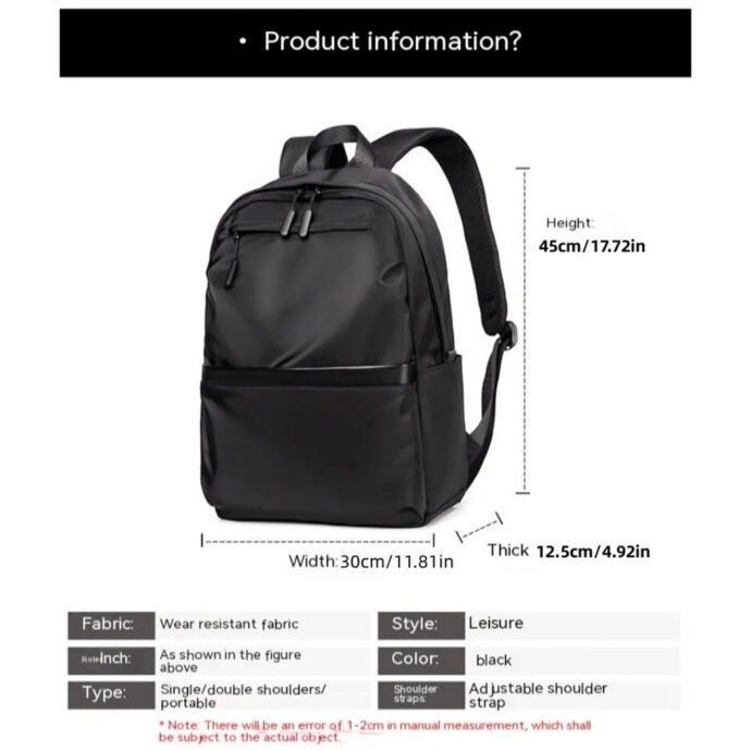 ⁦Sac à Dos Multifonction 20–35L – Élégant, Spacieux et Pratique⁩ - الصورة ⁦2⁩