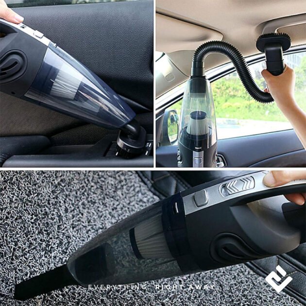 Aspirateur Voiture Sans Fil + Câble USB 5V/12V – Nettoyage et Alimentation Pratiques