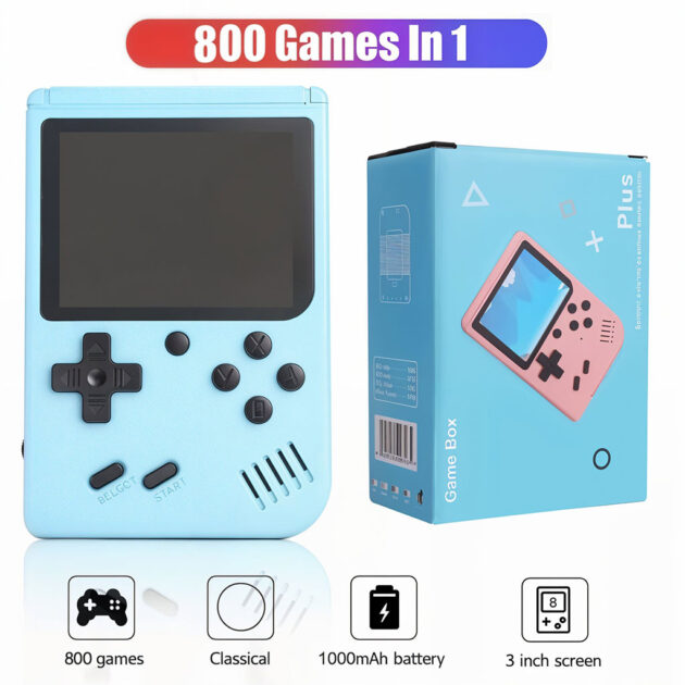 Console de Jeu Portable Rétro 500 Jeux – Compacte,