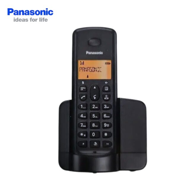 Téléphone Fixe Sans Fil Écran Orange – Éco-Mode