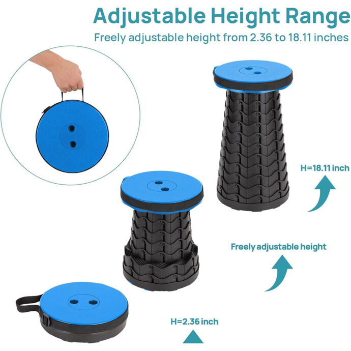 ⁦Tabouret Télescopique Léger et Résistant – Idéal pour Camping et Voyages⁩ - الصورة ⁦3⁩