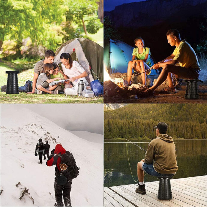 ⁦Tabouret Télescopique Léger et Résistant – Idéal pour Camping et Voyages⁩ - الصورة ⁦5⁩