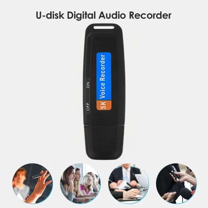 ⁦Enregistreur Vocal USB Portable – Compact⁩ - الصورة ⁦4⁩
