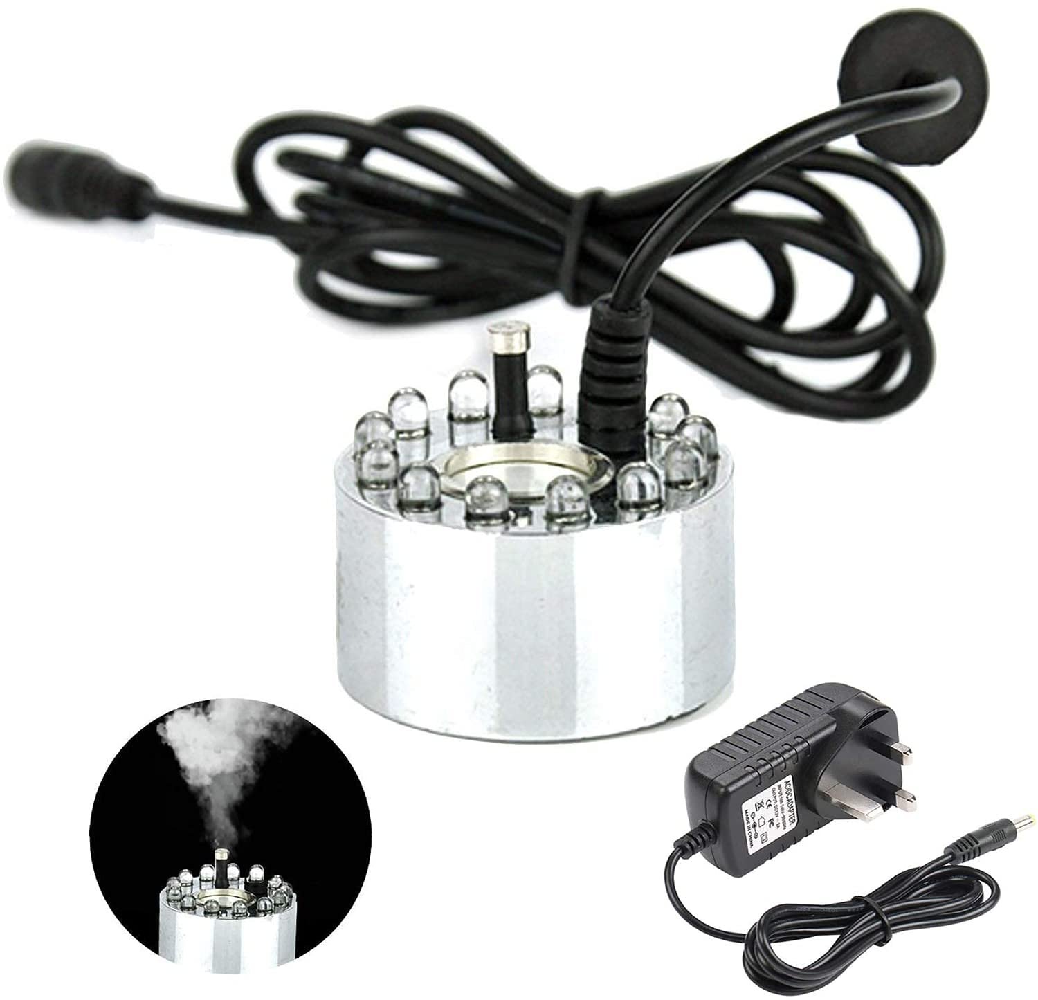 Nebuliseur LED 12 LED – Brouillard d’eau 100% vapeur pour bassins - الصورة 8