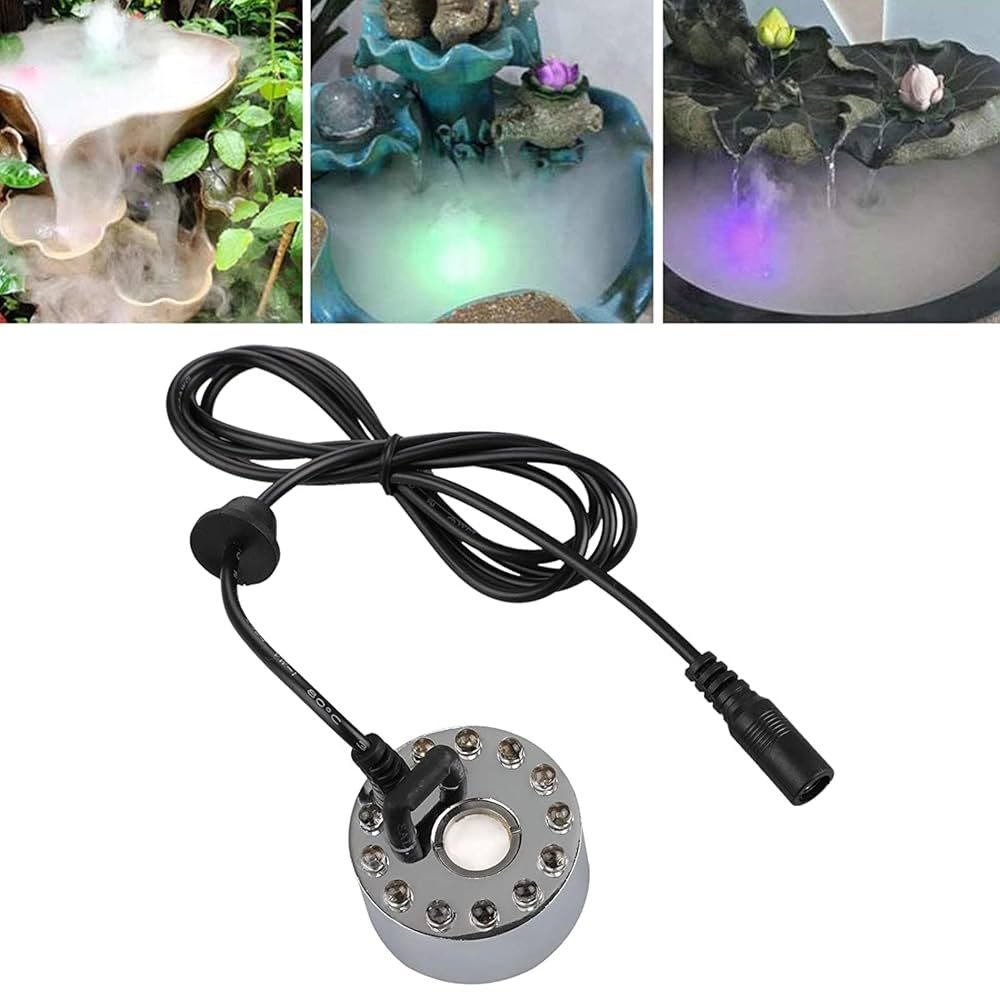 Nebuliseur LED 12 LED – Brouillard d’eau 100% vapeur pour bassins