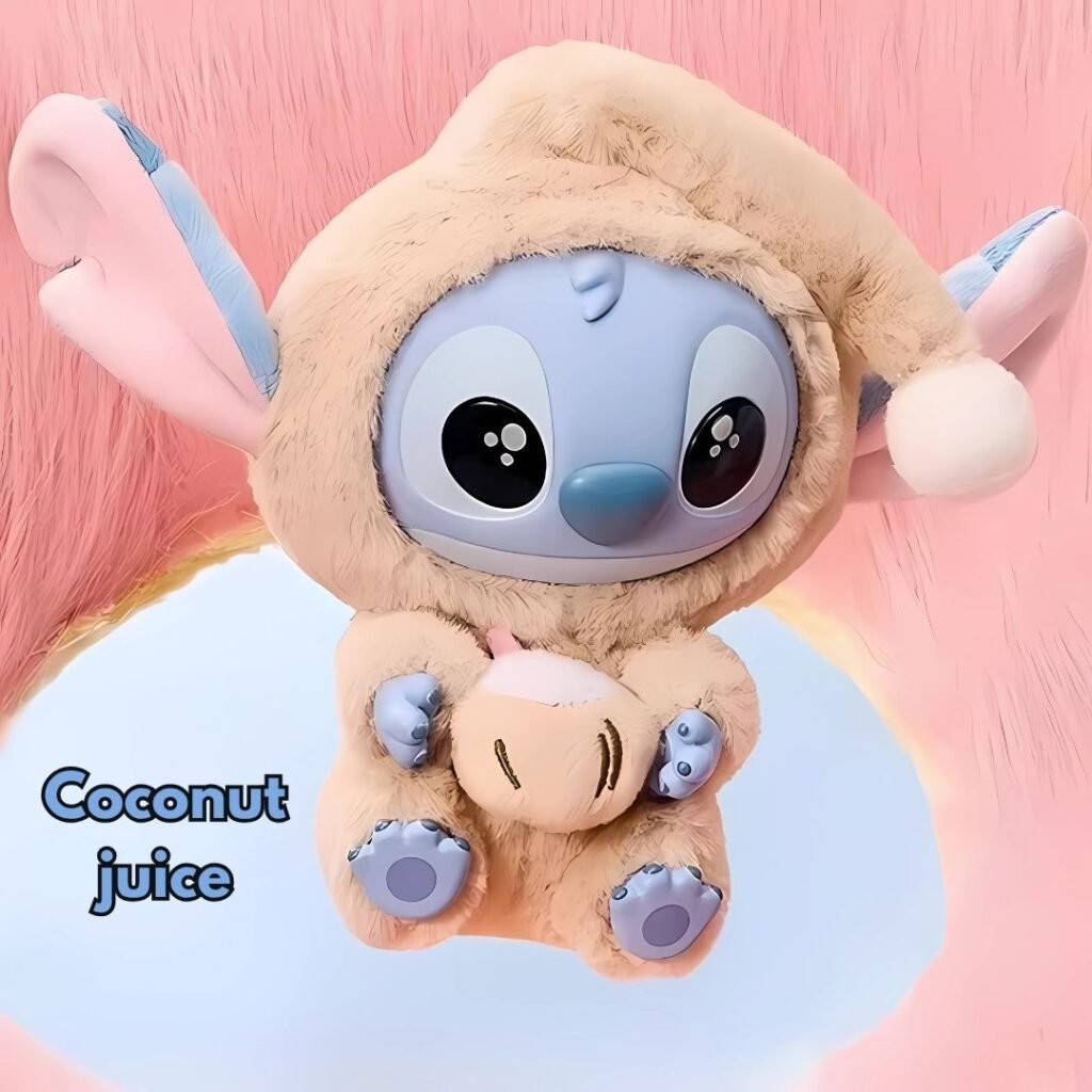 Médaille Surprise de Stitch Labubu – Blind Box Porte-Clé