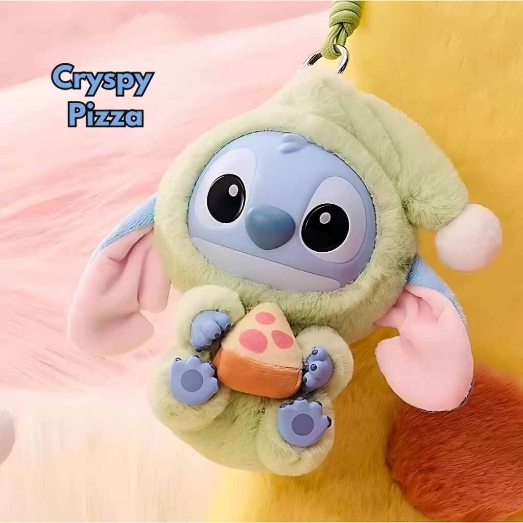 Médaille Surprise de Stitch Labubu – Blind Box Porte-Clé