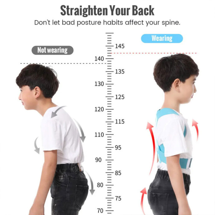 ⁦Ceinture de correction dorsale pour enfants – Posture et dos droit⁩ - الصورة ⁦4⁩