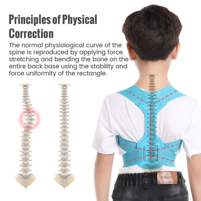 ⁦Ceinture de correction dorsale pour enfants – Posture et dos droit⁩ - الصورة ⁦3⁩