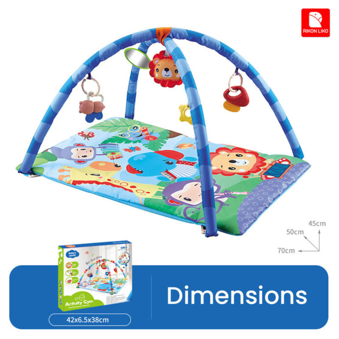 ⁦Tapis d’éveil et arche d’activités pour bébé  avec Miroir⁩ - الصورة ⁦4⁩