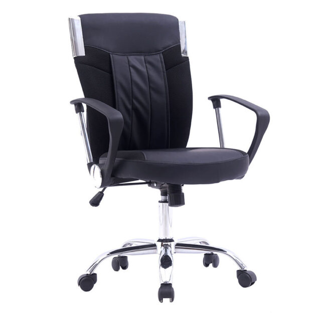 Chaise de bureau NF-3090 – Élégance et confort réunis NOIR