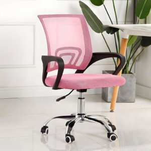 Chaise de Bureau Ergonomique avec Support Lombaire ROSE