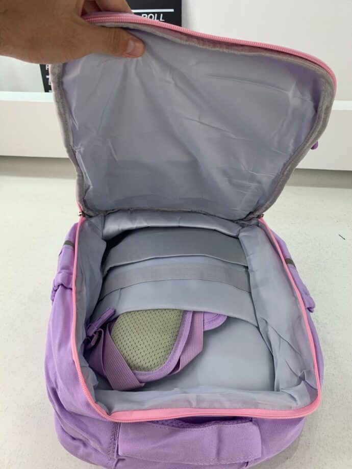 ⁦Sac à Dos Scolaire Xiao Wang Ya – mauve Dual-Color pour Enfants⁩ - الصورة ⁦7⁩