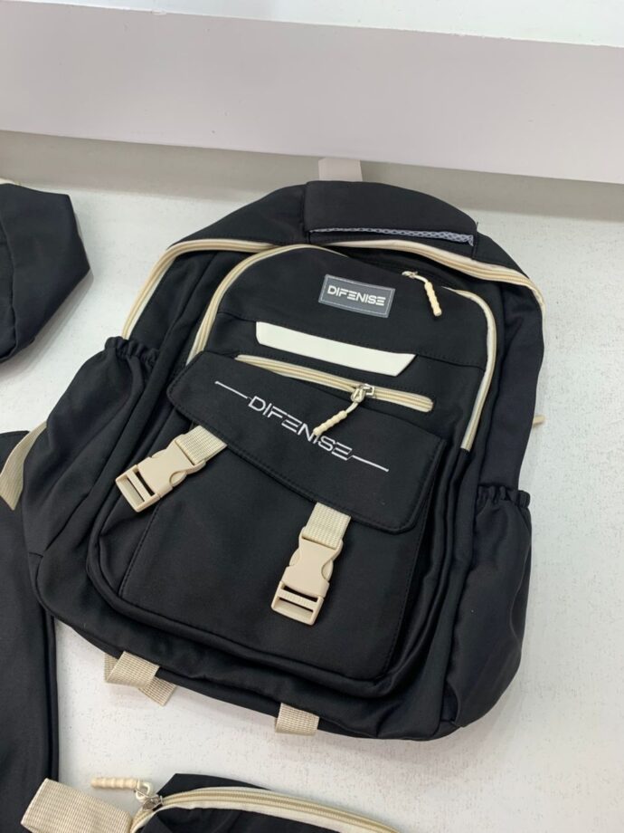 ⁦NowaKawaii 4-en-1– Ensemble de sacs kawaii : élégant et fonctionnel noir⁩ - الصورة ⁦8⁩