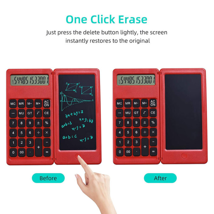 ⁦Calculatrice Numérique et Cahier Électronique 2-en-1 – Pratique⁩ - الصورة ⁦4⁩
