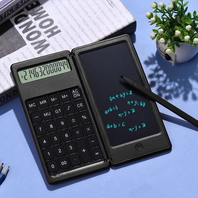 Calculatrice Numérique et Cahier Électronique 2-en-1 – Pratique