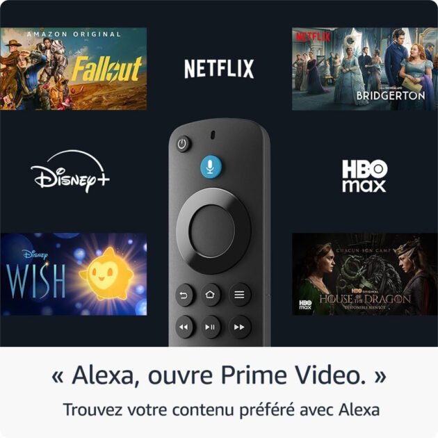 Amazon Fire TV Stick HD Wi-Fi 5 – Transformez votre téléviseur en une interface intelligente