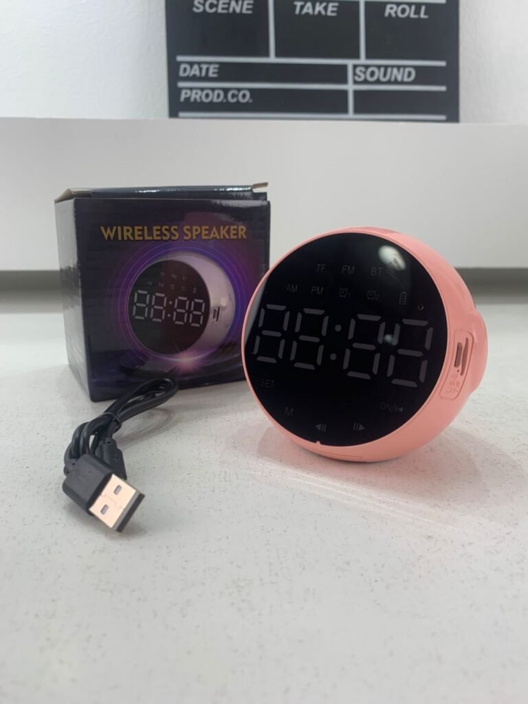 Haut-Parleur Bluetooth et Réveil de Bureau LED Numérique – Enceinte Bluetooth