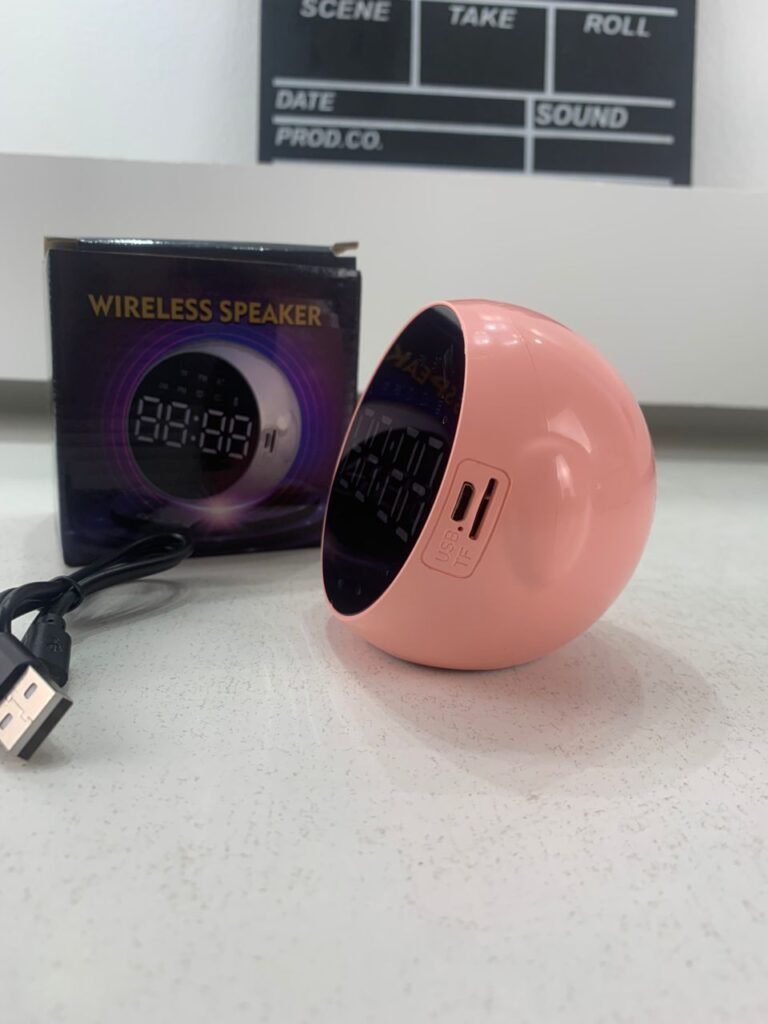 Haut-Parleur Bluetooth et Réveil de Bureau LED Numérique – Enceinte Bluetooth