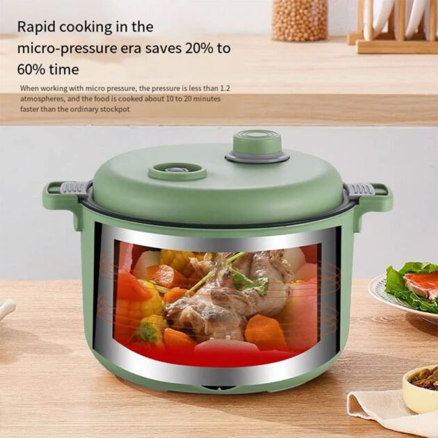Cocotte Électrique Multifonction 450W – Cuisson à la Vapeur, Frire
