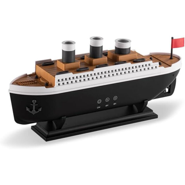 Diffuseur d’Humidificateur Aromatique en Forme de Vieux Bateau