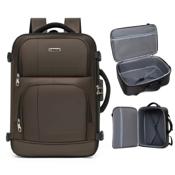 Sac à dos de voyage multifonction marron – Élégant, robuste et confortable