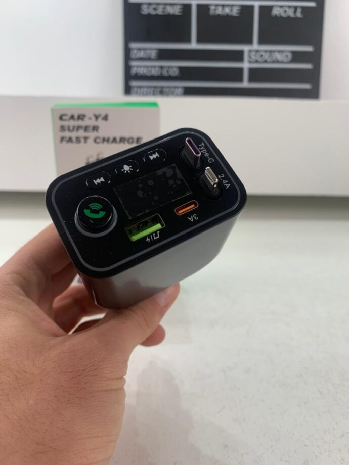 ⁦Transmission FM Bluetooth 5.3 3-en-1 – Charge et Audio Sans Fils⁩ - الصورة ⁦8⁩