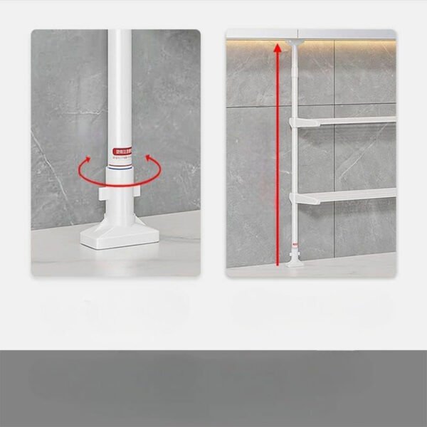 Étagère de Rangement Multifonctionnelle à Hauteur Réglable