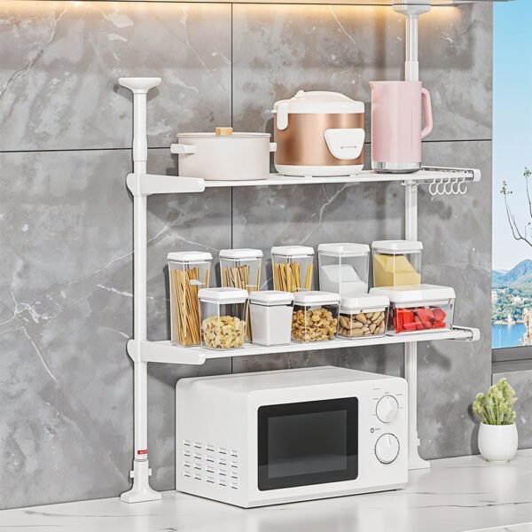 Étagère de Rangement Multifonctionnelle à Hauteur Réglable